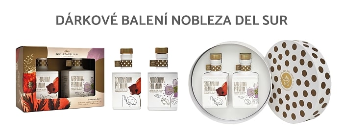 Dárkové balení prémiových olivových olejů Nobleza del Sur